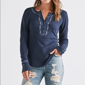 Lucky Brand Novelty Henley